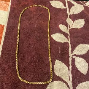 10Kt solid Gold Byzantine Necklace 18 inch 42grams